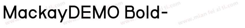 MackayDEMO Bold字体转换